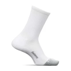 Feetures Unisex Elite Light Cushion Mini Crew - White