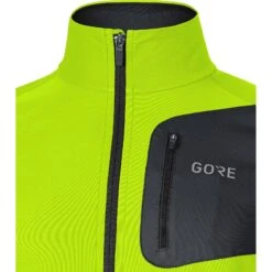 Gore Wear Men's R3 Partial GORE® WINDSTOPPER® Shirt - Neon Yellow/Black -Keen Wear Shop 100287 0899 4 1