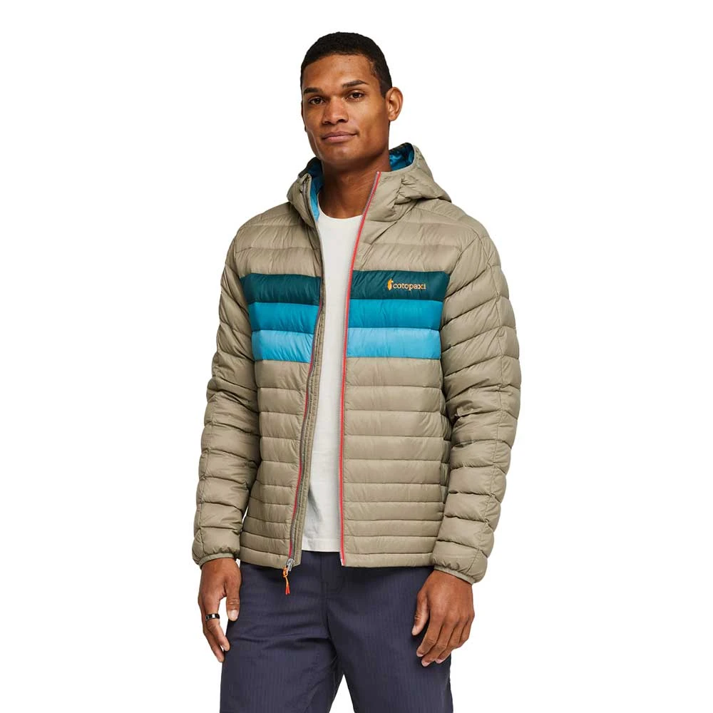 Cotopaxi Men's Fuego Down Hooded Jacket - Stone Stripe 5 Cotopaxi Men's Fuego Down Hooded Jacket - Stone Stripe - Image 5