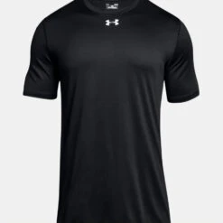 Under Armour Men's UA Locker 2.0 Short Sleeve Shirt - Black/Metallic Silver