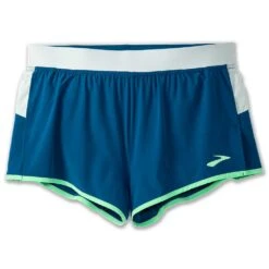 BROOKS Men's Sherpa 3" Split Short - Dk Ocean/Grey Skies/Neo