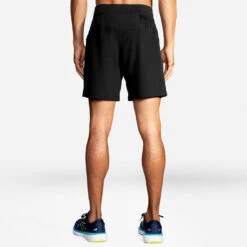 BROOKS Men's Sherpa 7" 2-In-1 Short - Black -Keen Wear Shop 211333 001 MB Sherpa 7in 2in1 Short