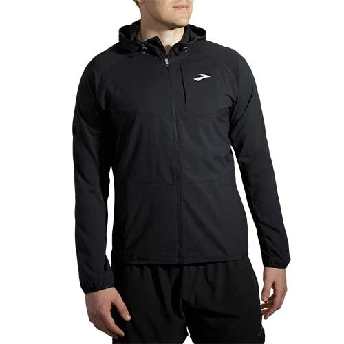 BROOKS Men's Canopy Jacket 2022 - Black 2 BROOKS Men's Canopy Jacket 2022 - Black - Image 2
