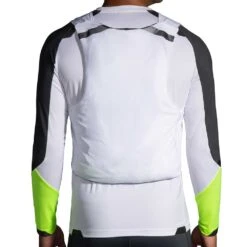 BROOKS Men's Run Visible Convertible Jacket - White/Asphalt/Nightlife -Keen Wear Shop 211406 134 D10 Run Visible Convertible Jacket 1