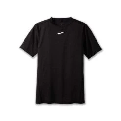 BROOKS Men's High Point Short Sleeve Shirt - Black