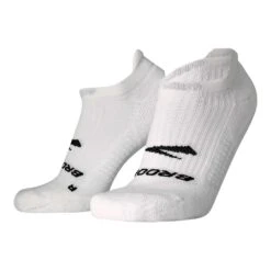 BROOKS Unisex Ghost No Show Sock - White -Keen Wear Shop 280498 100 LF Ghost No Show
