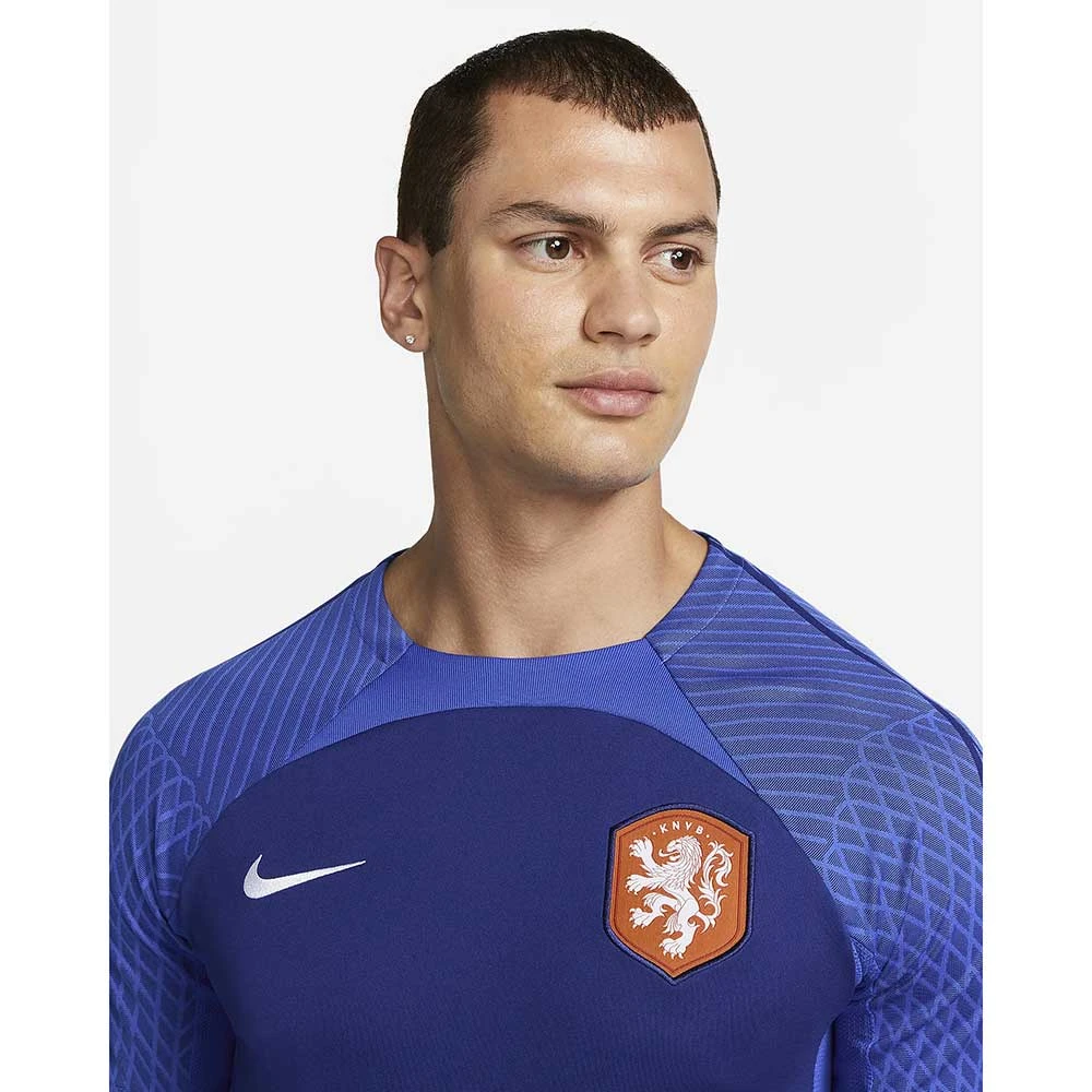 Nike Men's Netherlands Dri-FIT Strike Short Sleeve Top - Deep Royal Blue/Hyper Royal 2 Nike Men's Netherlands Dri-FIT Strike Short Sleeve Top - Deep Royal Blue/Hyper Royal - Image 2