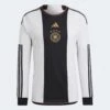 ADIDAS Men's Germany 2022 Home Long Sleeve Jersey - White