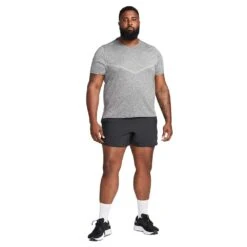 Men's Nike Dri-FIT Rise 365 Short Sleeve Running Top - Black/Heather/Reflective Silver -Keen Wear Shop AURORA CZ9184 011 PHSYM013 2000