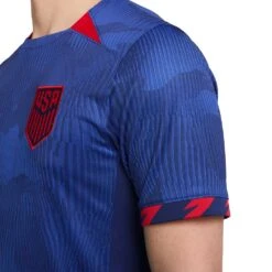 Men's USMNT 2023 Stadium Away Nike Dri-FIT Soccer Jersey - Hyper Royal/Loyal Blue/Speed Red/Speed Red -Keen Wear Shop AURORA DR3971 405 PHSYM004 2000