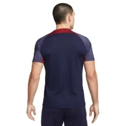 Men's Paris Saint-Germain Strike Nike Dri-FIT Knit Soccer Top- Blackened Blue/Blackened Blue/Team Red/Gold Suede -Keen Wear Shop AURORA DX3022 499 PHSBM001 2000