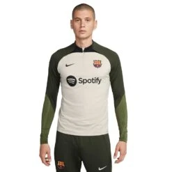 Men's FC Barcelona Strike Nike Dri-FIT Soccer Drill Top - String/Black/Sequoia/Black