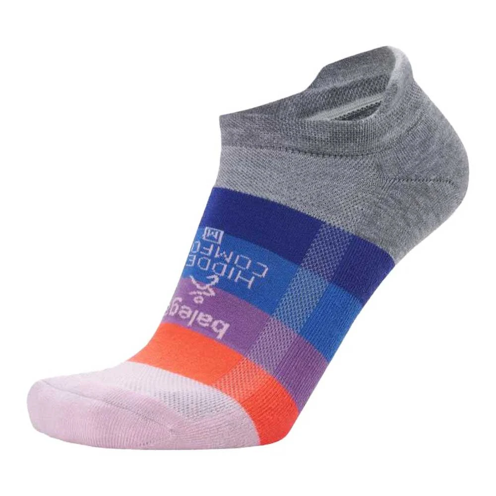 Balega Unisex Hidden Comfort Socks - Midgrey/Swift Violet 1 Balega Unisex Hidden Comfort Socks - Midgrey/Swift Violet