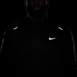 Men's Nike Therma-FIT Repel Element 1/2-Zip Running Top - Black/Reflective Silver -Keen Wear Shop DD5662 010 PHSYM202 1500