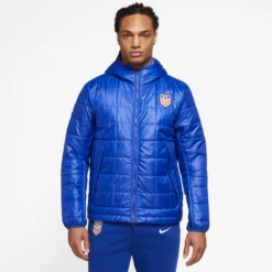 Nike Men's USA NSW Syn Fill Jacket - Bright Blue/Speed Red/White