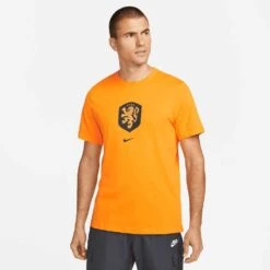 Nike Men's KNVB Crest World Cup 22 Tee - Orange Peel