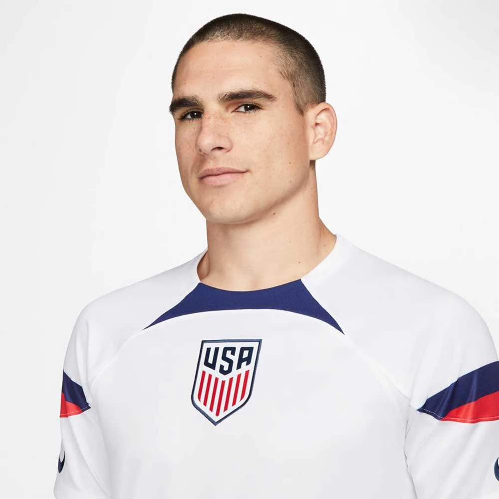 Nike Men's USA DF Stadium Home SS Jersey - White/Loyal Blue 4 Nike Men's USA DF Stadium Home SS Jersey - White/Loyal Blue - Image 4