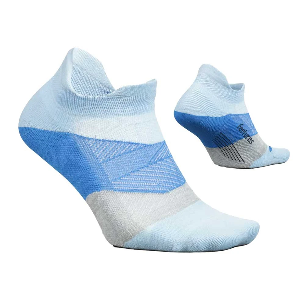Feetures Unisex Elite Light Cushion No Show Tab Socks - Big Sky Blue 2 Feetures Unisex Elite Light Cushion No Show Tab Socks - Big Sky Blue - Image 2