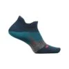 Feetures Unisex Elite Ultra Light No Show Tab Socks - Trek Teal