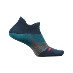 Feetures Unisex Elite Light Cushion No Show Tab Socks - Trek Teal