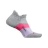 Feetures Unisex Elite Max Cushion No Show Tab Socks - Gradual Grey
