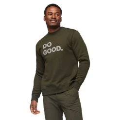 Cotopaxi Men's Do Good Organic Crew Sweatshirt - Woods -Keen Wear Shop F23 M Do Good Organic Crew Sweatshirt Woods 1