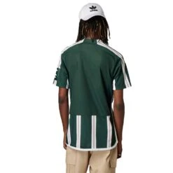 ADIDAS Men's Manchester United 23/24 Away Jersey - Green Night, Core White, Active Maroon -Keen Wear Shop Manchester United 23 24 Away Jersey Green HR3675 HM3 hover