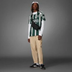 ADIDAS Men's Manchester United 23/24 Away Jersey - Green Night, Core White, Active Maroon -Keen Wear Shop Manchester United 23 24 Away Jersey Green HR3675 HM5