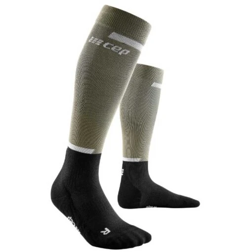 CEP Men's The Run Compression Socks 4.0 - Olive/Black 7 CEP Men's The Run Compression Socks 4.0 - Olive/Black -Keen Wear Shop Oliveblack3