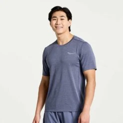 Saucony Men's Stopwatch Short Sleeve Shirt - Horizon Heather