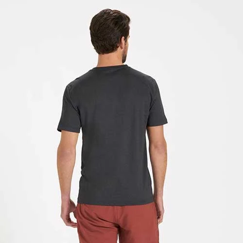 Vuori Men's Tradewind Performance Tee - Black Heather 3 Vuori Men's Tradewind Performance Tee - Black Heather - Image 3