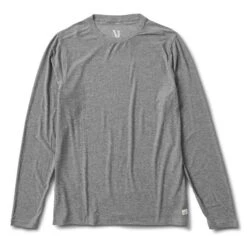 Vuori Men's Long Sleeve Strato Tech Tee - Heather Grey