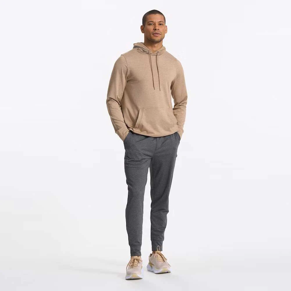 Vuori Men's Sunday Element Hoodie - Camel Heather - Image 4