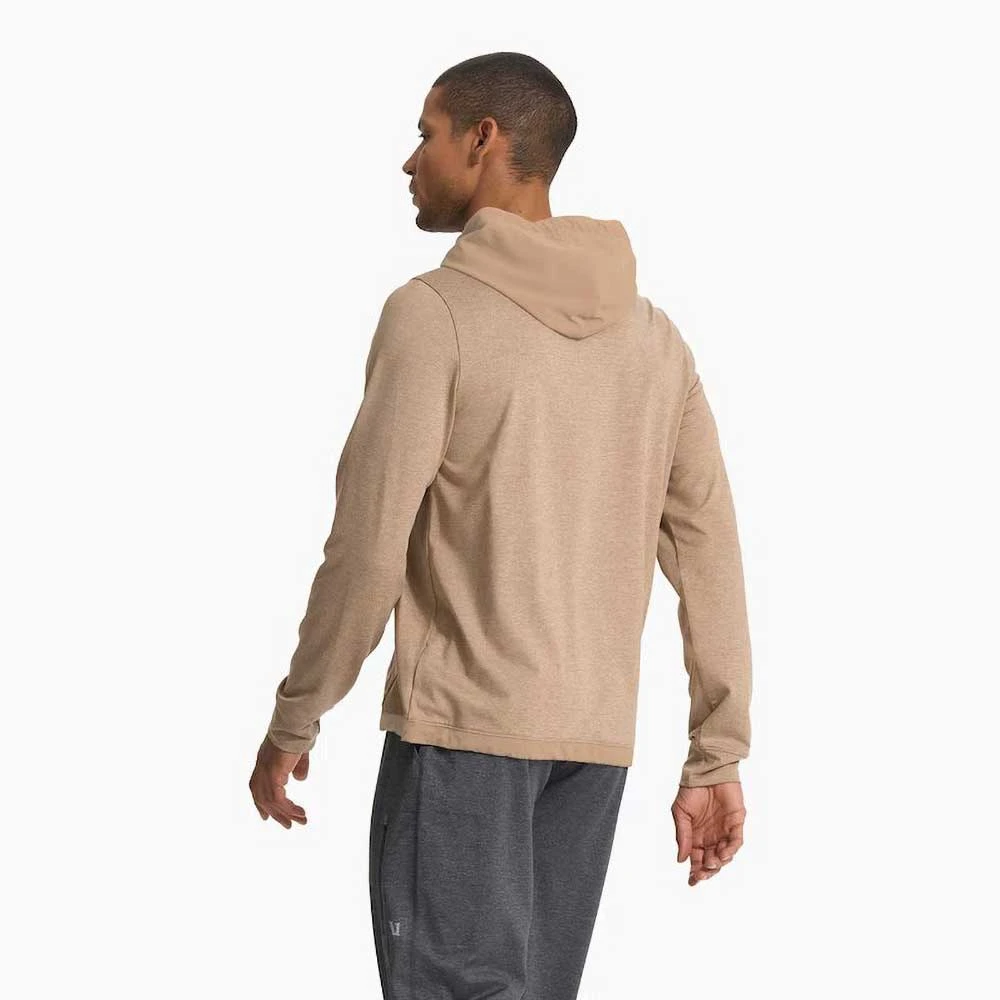 Vuori Men's Sunday Element Hoodie - Camel Heather - Image 6