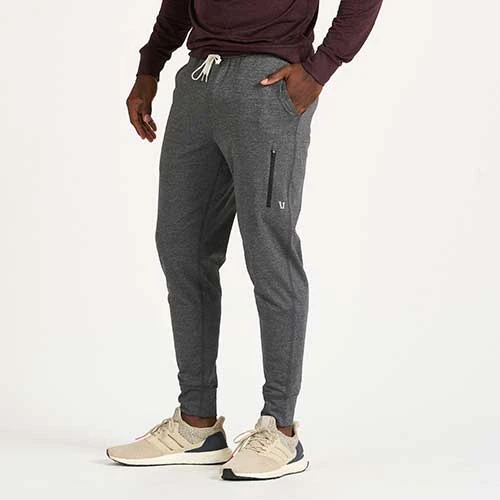 Vuori Men's Sunday Performance Jogger - Charcoal Heather 3 Vuori Men's Sunday Performance Jogger - Charcoal Heather - Image 3