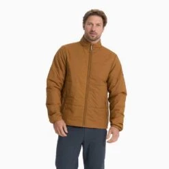 Vuori Men's Echo Insulated Jacket - Camel -Keen Wear Shop V535CAM 03480 1200x crop center jpg