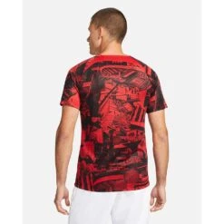 Nike Men's Athletico Madrid Pre-Match Short Sleeve - Sport Red -Keen Wear Shop atletico madrid mens dri fit pre match soccer top dF7PQ6 1