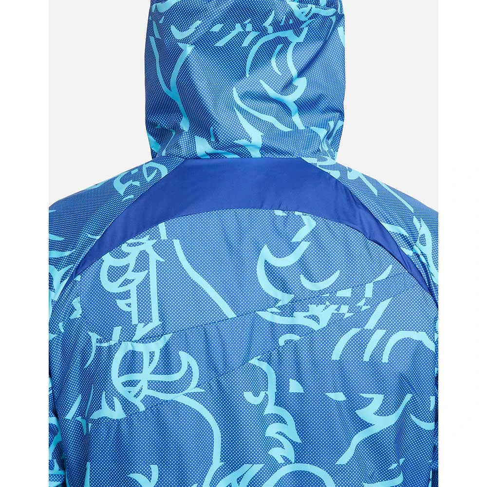 Nike Men's Chelsea AFW Soccer Jacket - Rush Blue/Chlorine Blue 4 Nike Men's Chelsea AFW Soccer Jacket - Rush Blue/Chlorine Blue - Image 4