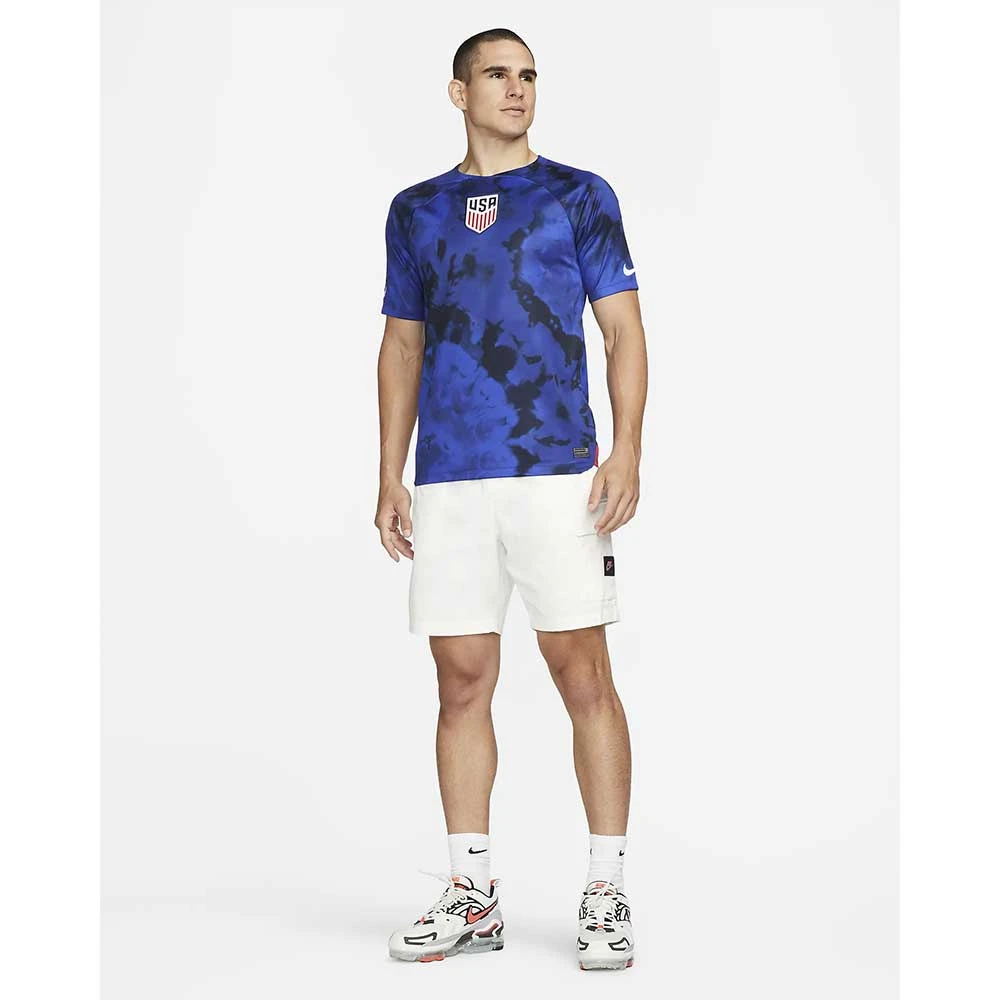 Nike Men's USA DF Stadium Away SS Jersey - Bright Blue/White 2 Nike Men's USA DF Stadium Away SS Jersey - Bright Blue/White - Image 2