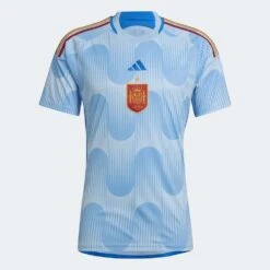 ADIDAS Men's Spain 2022 Away Jersey - Glow Blue/Glory Blue