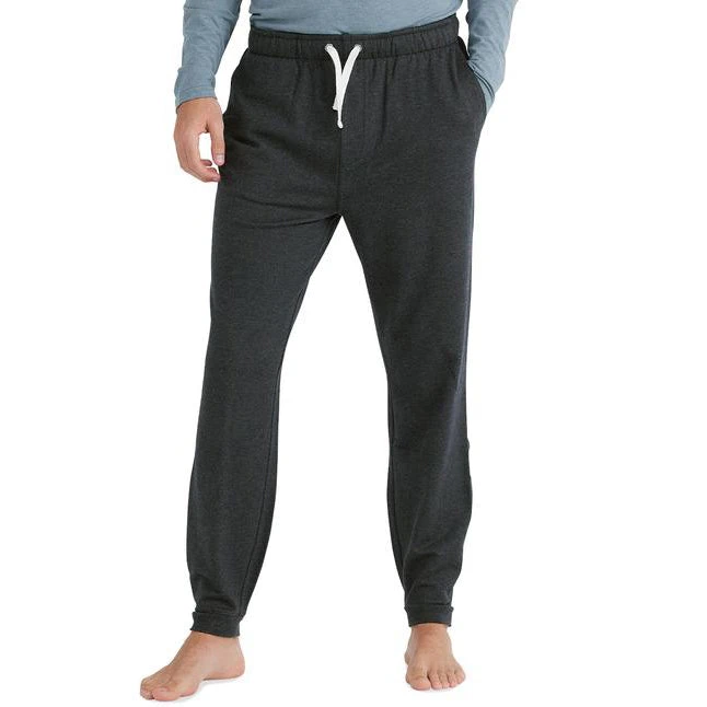 Men's Bamboo Heritage Fleece Jogger - Heather Black 1 Men's Bamboo Heritage Fleece Jogger - Heather Black