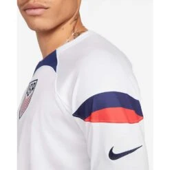 Nike Men's USA Dri-FIT Stadium Home Long Sleeve Jersey - White/Loyal Blue -Keen Wear Shop us 2022 23 stadium home mens dri fit long sleeve soccer jersey K7J2Lv 1