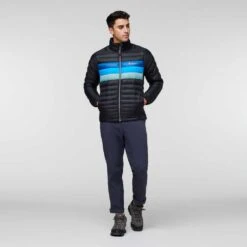 Cotopaxi Men's Fuego Down Jacket - Black/Pacific Stripes -Keen Wear Shop webimage 3442D1AE 85D4 4484 A689C3EF60F18819