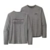 Patagonia Men's Long Sleeved Cap Cool Daily Graphic Shirt - '73 Skyline: Feather Grey
