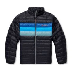 Cotopaxi Men's Fuego Down Jacket - Black/Pacific Stripes
